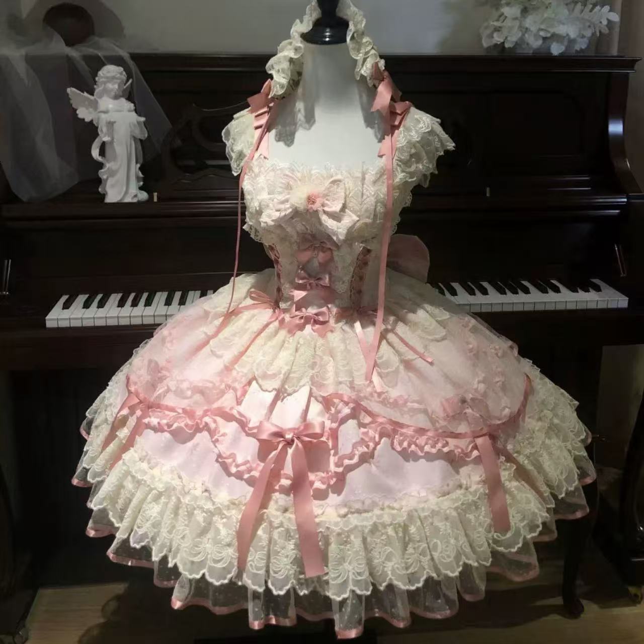 甘ロリータ Dream Butterfly・バレエスタイルサスペンダードレス