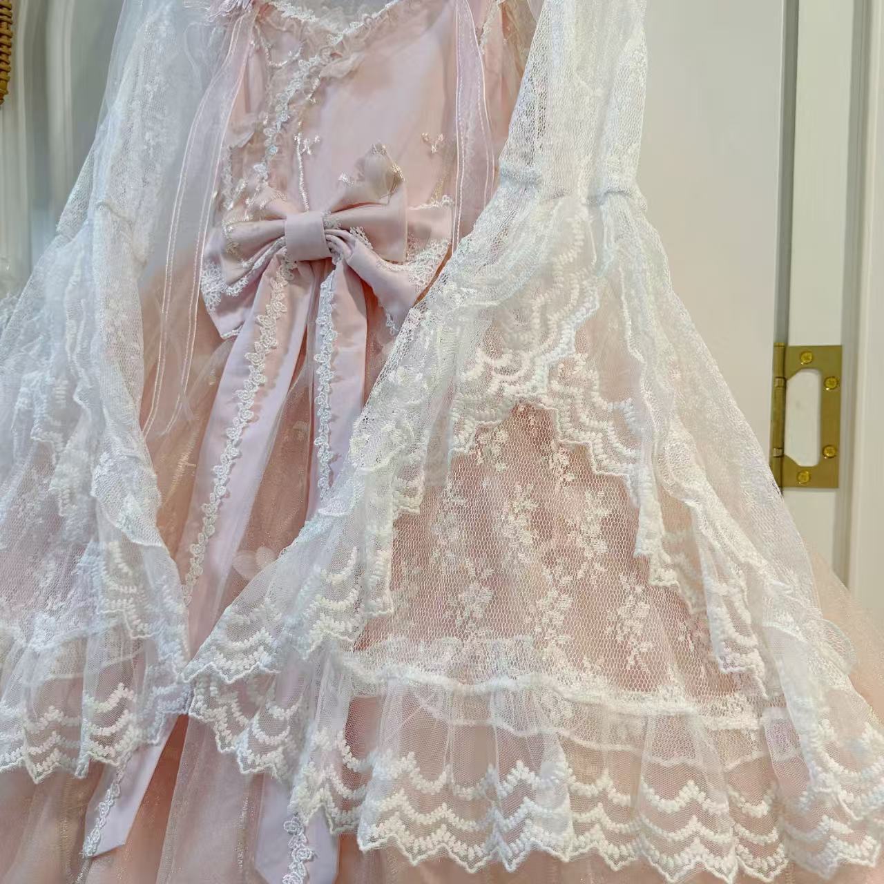 甘ロリータ 中華風サスペンダーワンピース