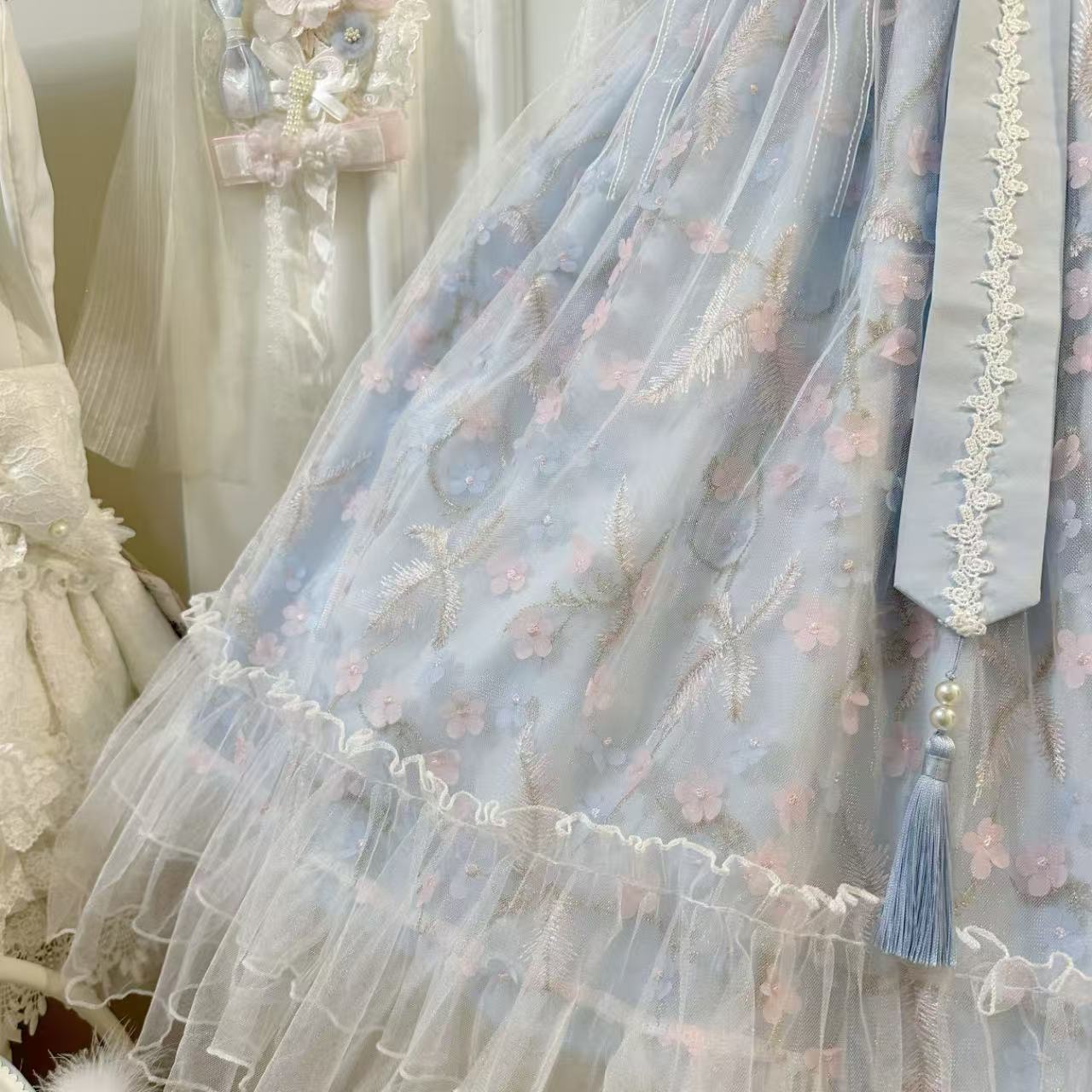 甘ロリータ 中華風サスペンダーワンピース