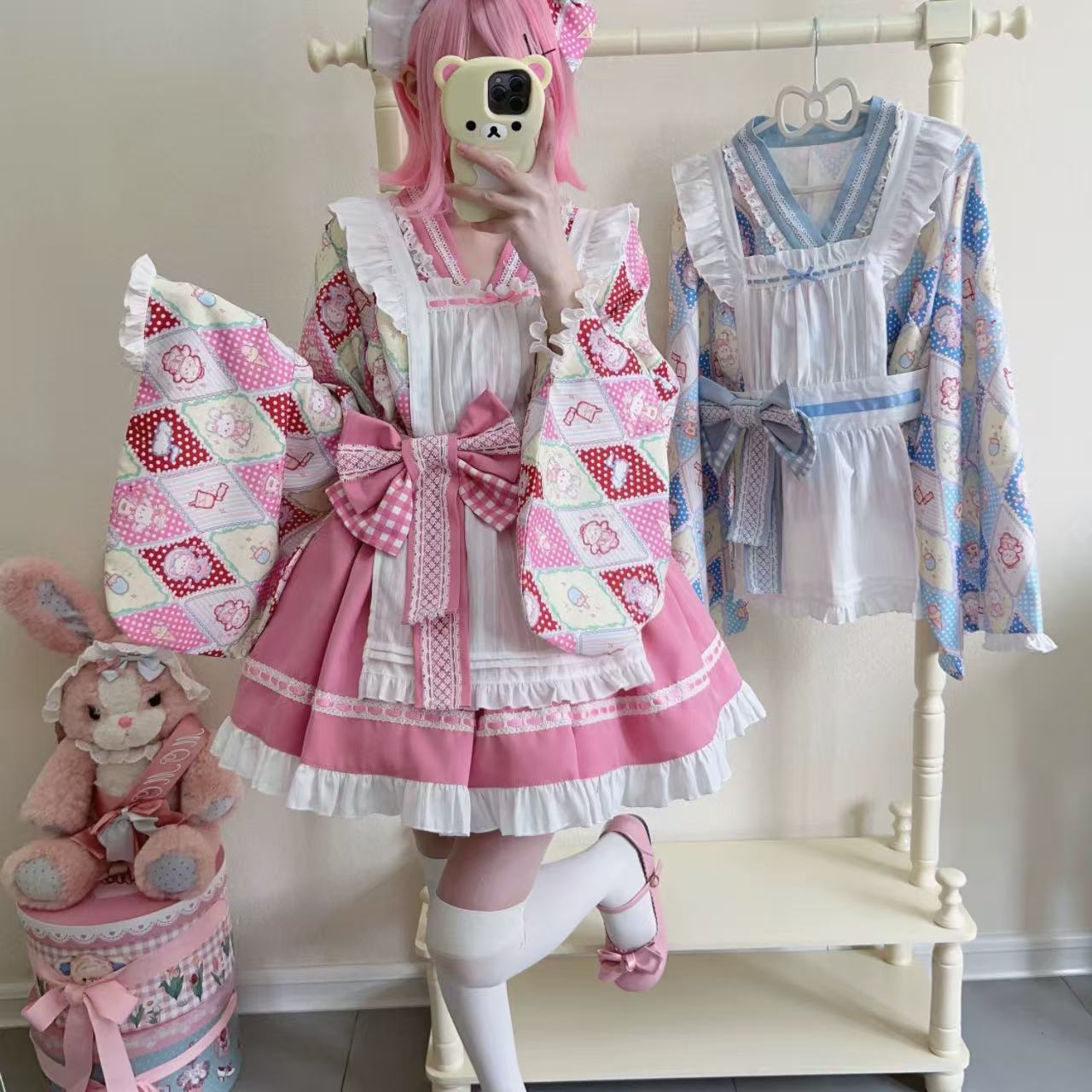 甘ロリータ スイートペット・和風メイドドレス