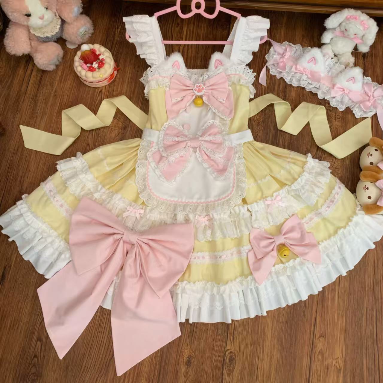 甘ロリータ ホワイトシュガーガール・スイートサスペンダードレス