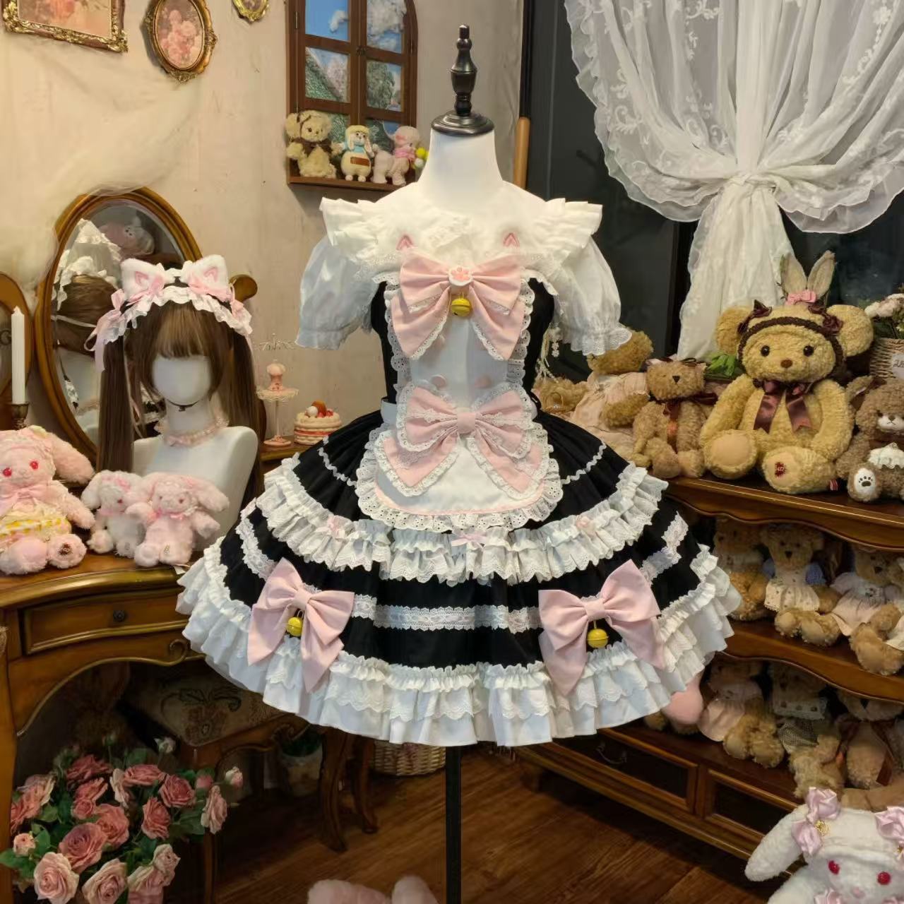 甘ロリータ ホワイトシュガーガール・スイートサスペンダードレス