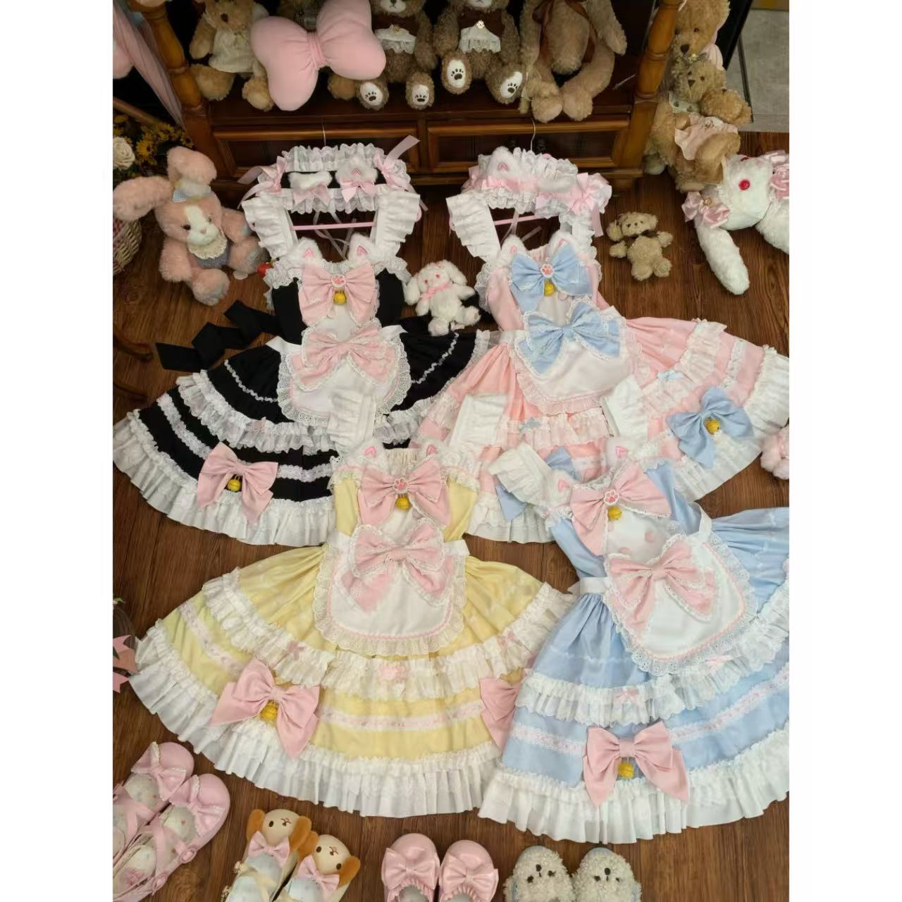 甘ロリータ ホワイトシュガーガール・スイートサスペンダードレス