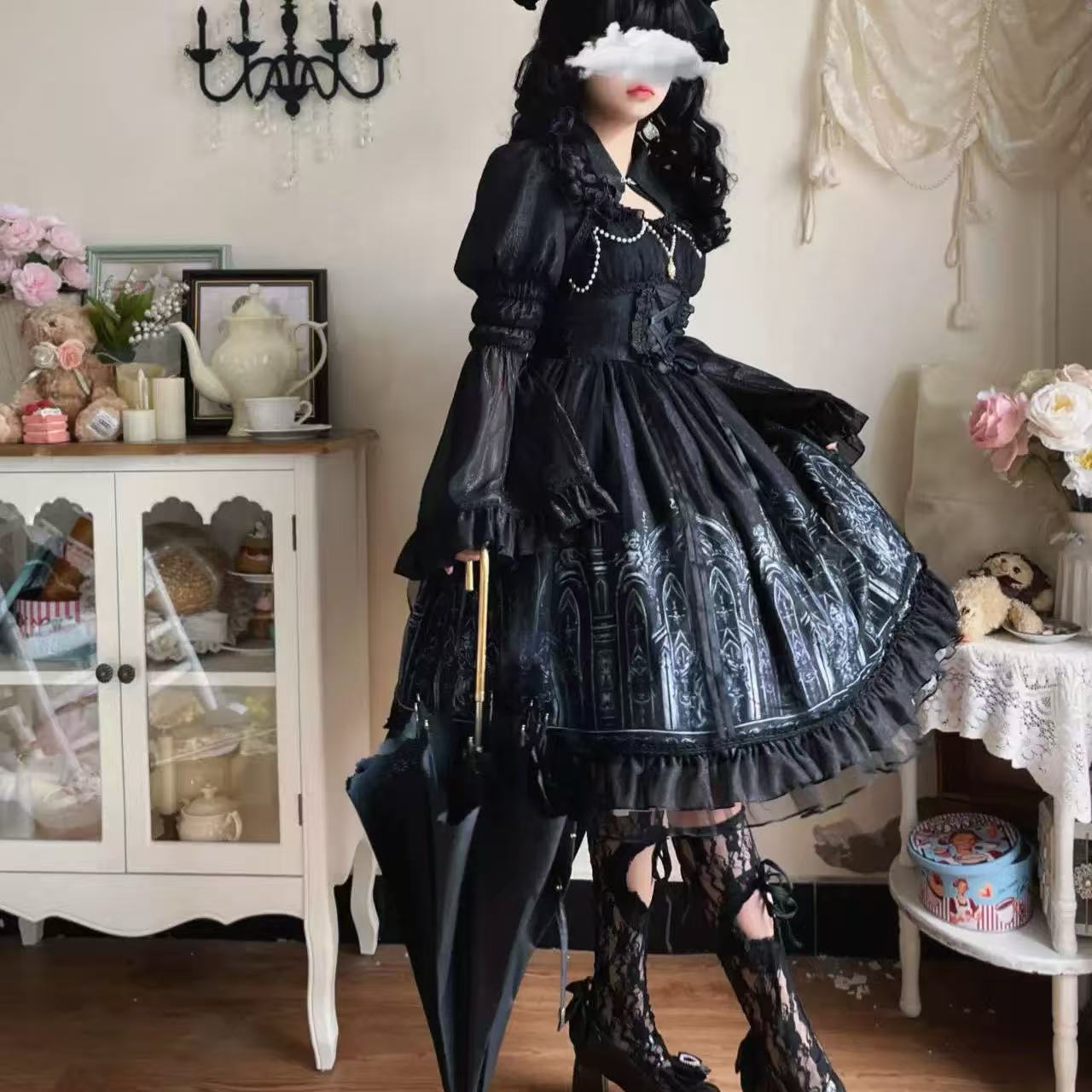 ゴスロリ サイレントナイトチャーチ・ダークゴシックドレス