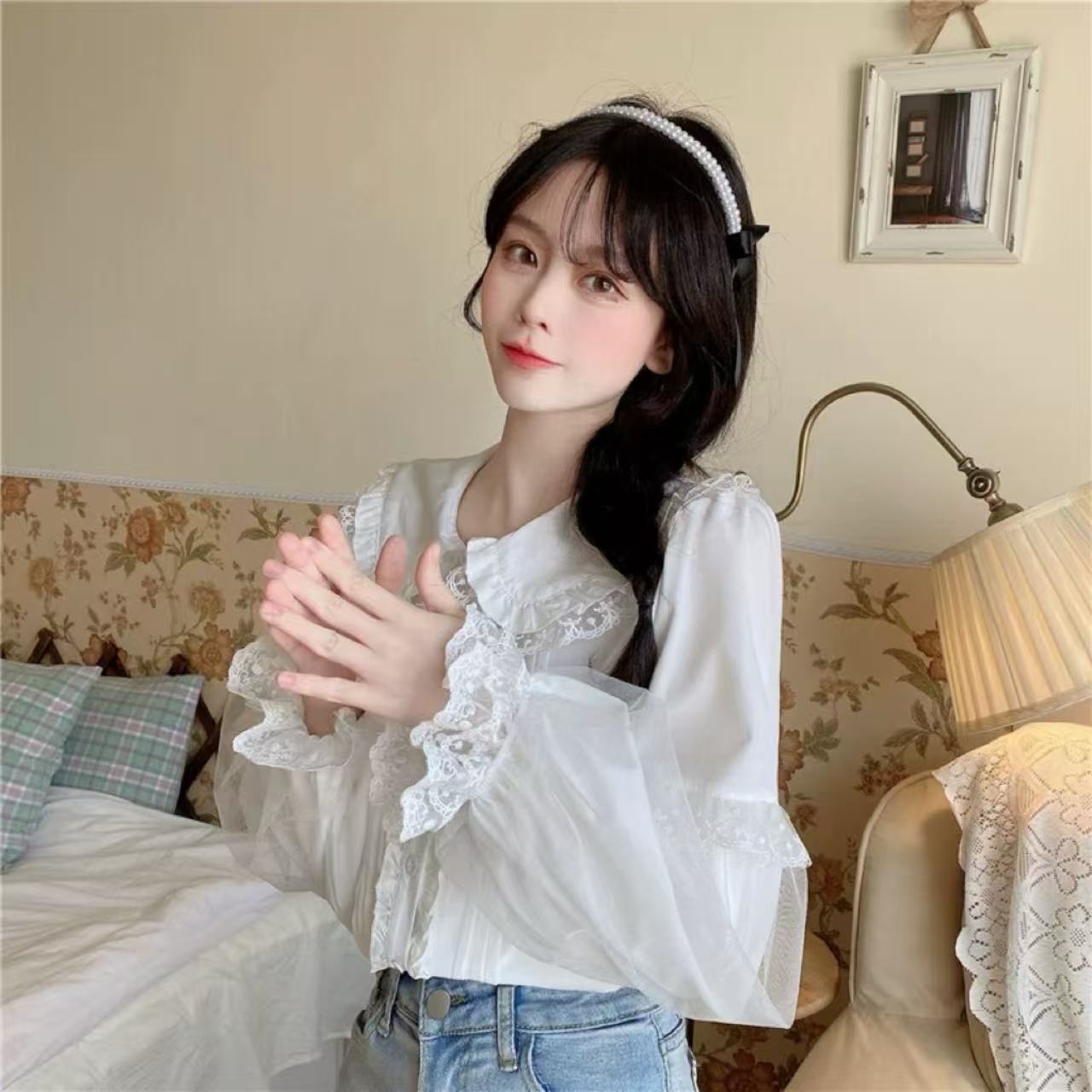 甘ロリータ 甘くて可愛いロリータ&JK制服トップシャツ