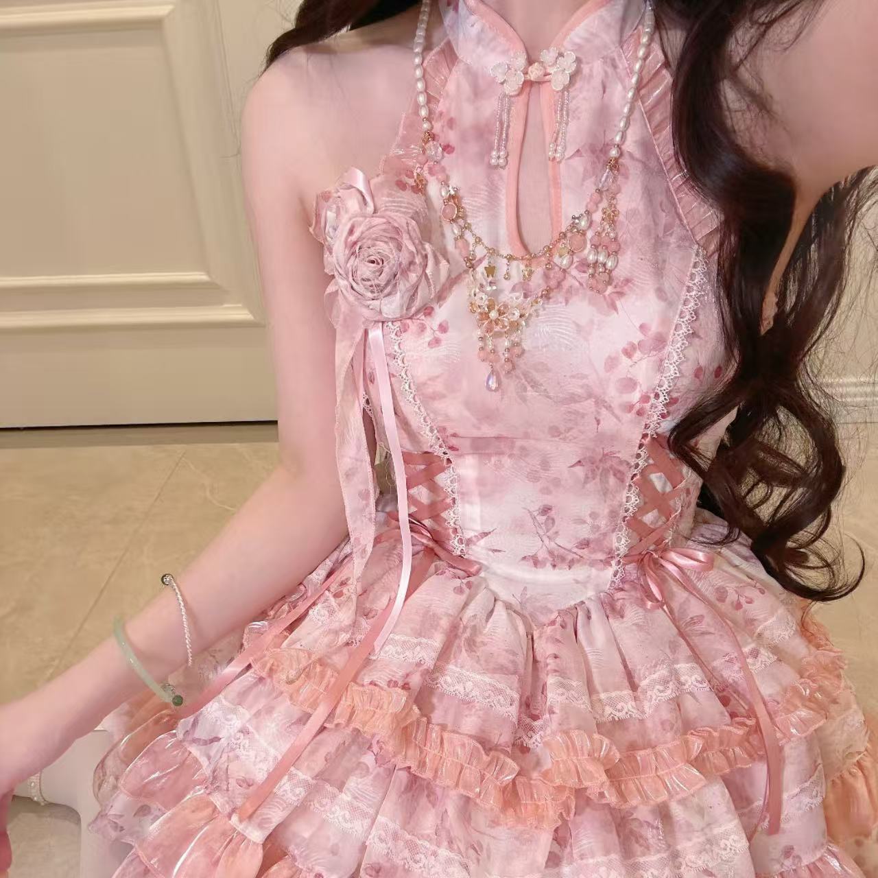 甘ロリータ 猫パティシエ・サスペンダードレス