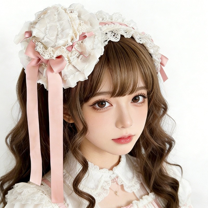 夢見るフリルミニハット 〜ロングリボンを添えて〜