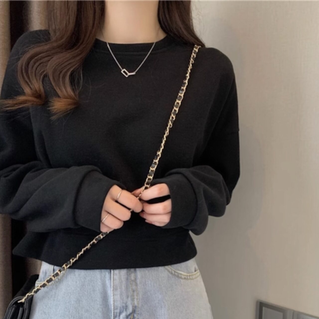 骨格ウェーブ カラープルオーバータグ付きパーカー