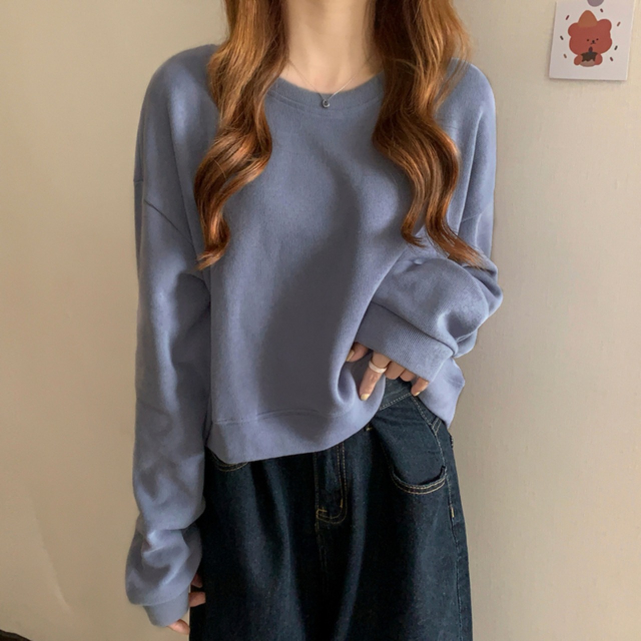 骨格ウェーブ カラープルオーバーパーカー