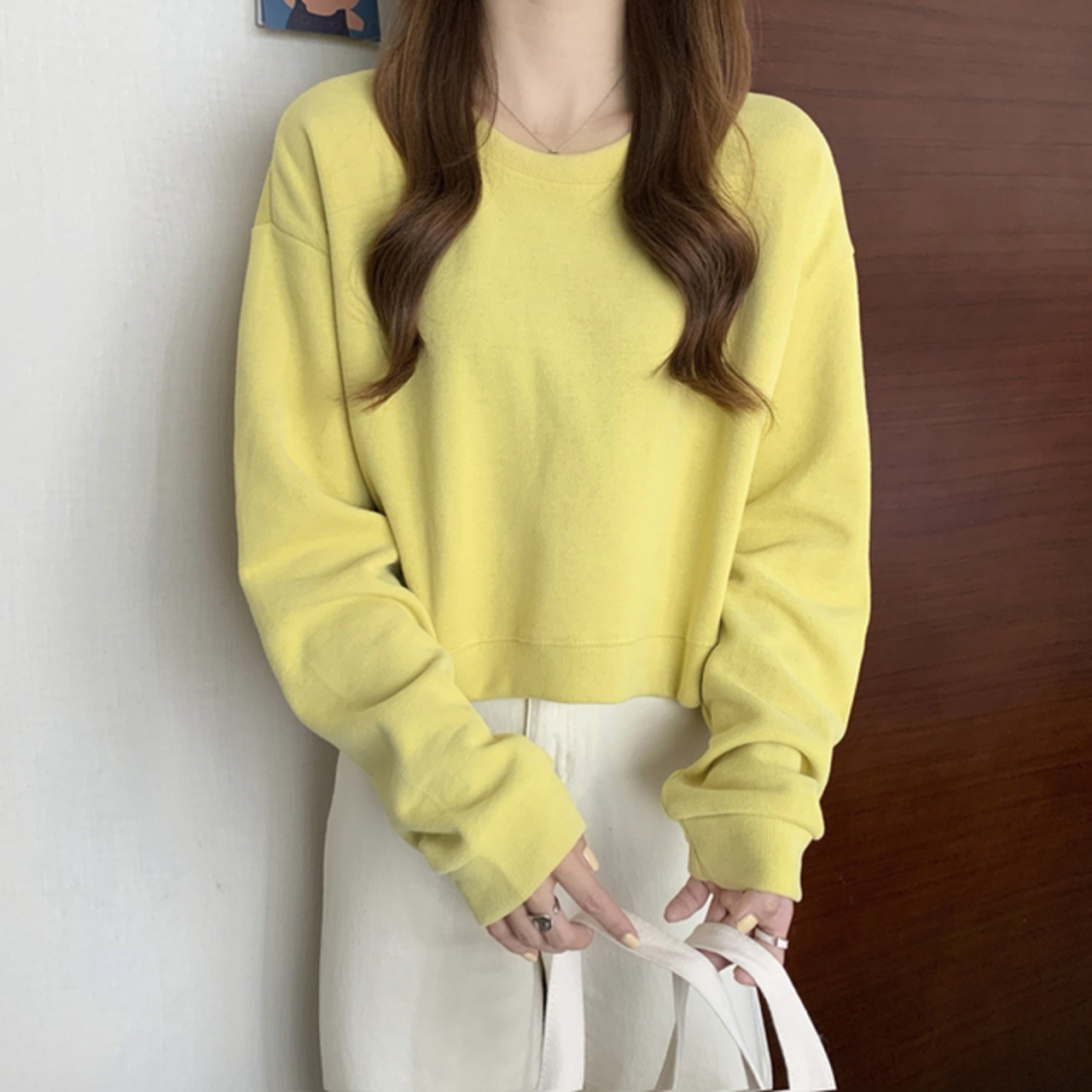 骨格ウェーブ カラープルオーバーパーカー