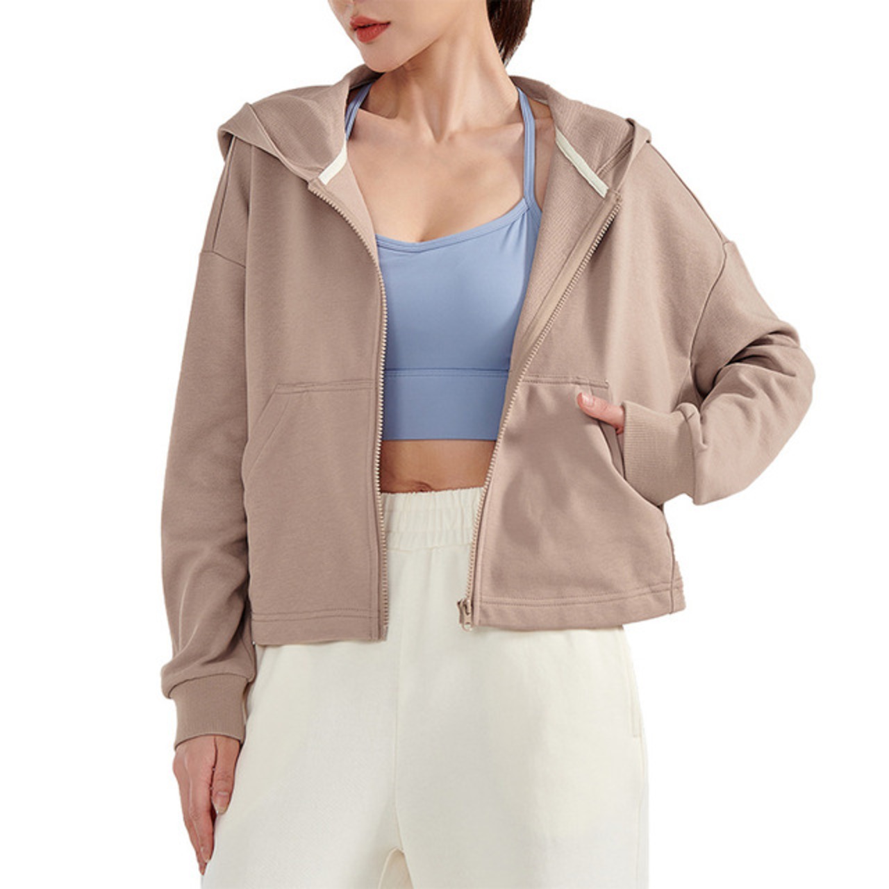 骨格ウェーブ ジップアップフーディ