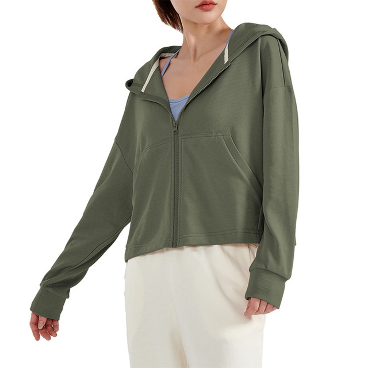 骨格ウェーブ ジップアップフーディ