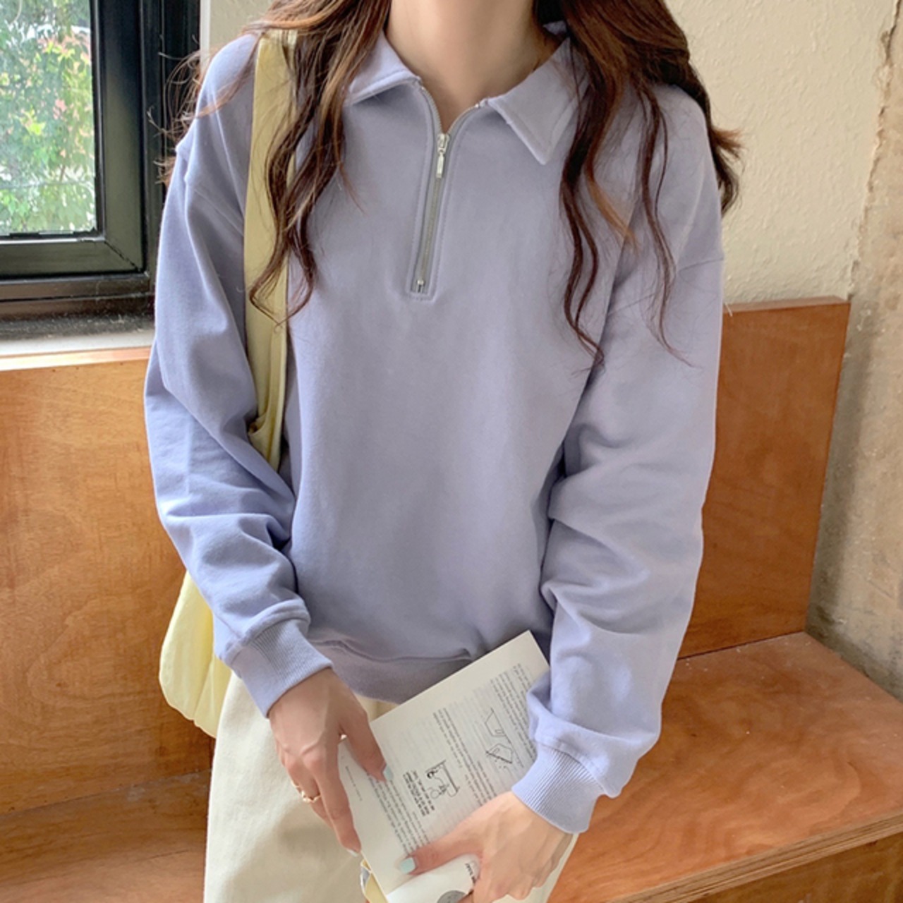 骨格ウェーブ ジップパーカー