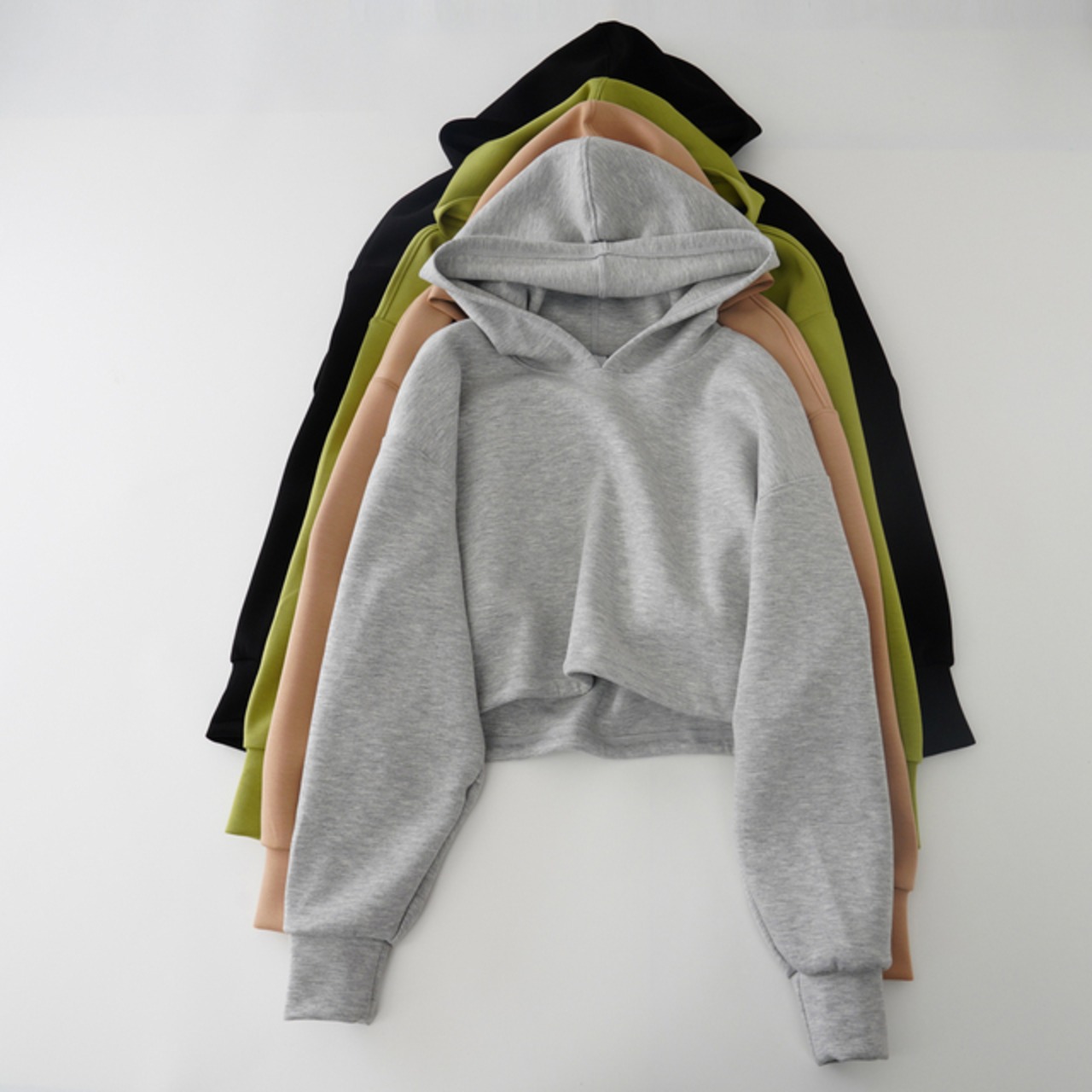 骨格ウェーブ フィットネスプルオーバーパーカー