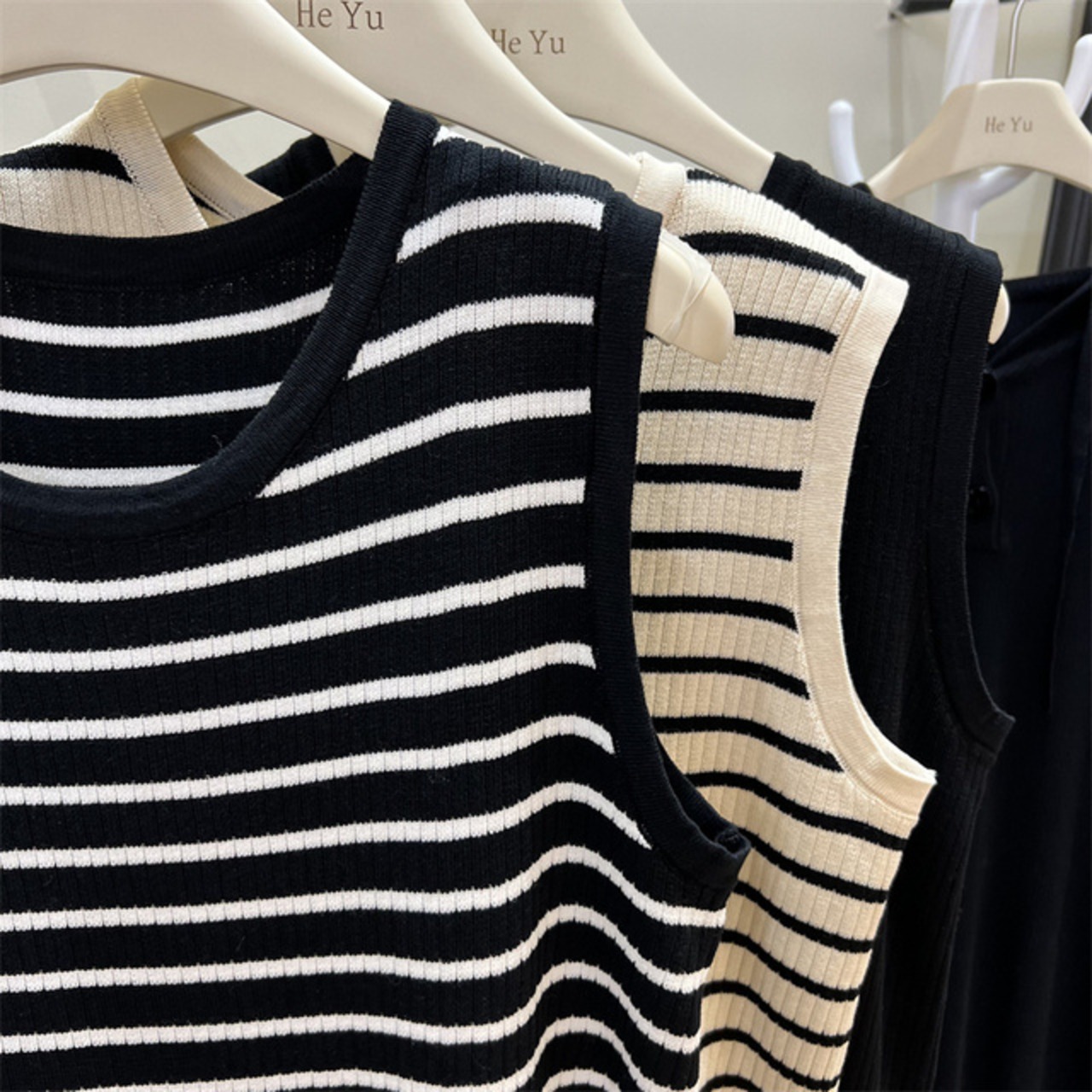 骨格ウェーブ ボーダータイトワンピース