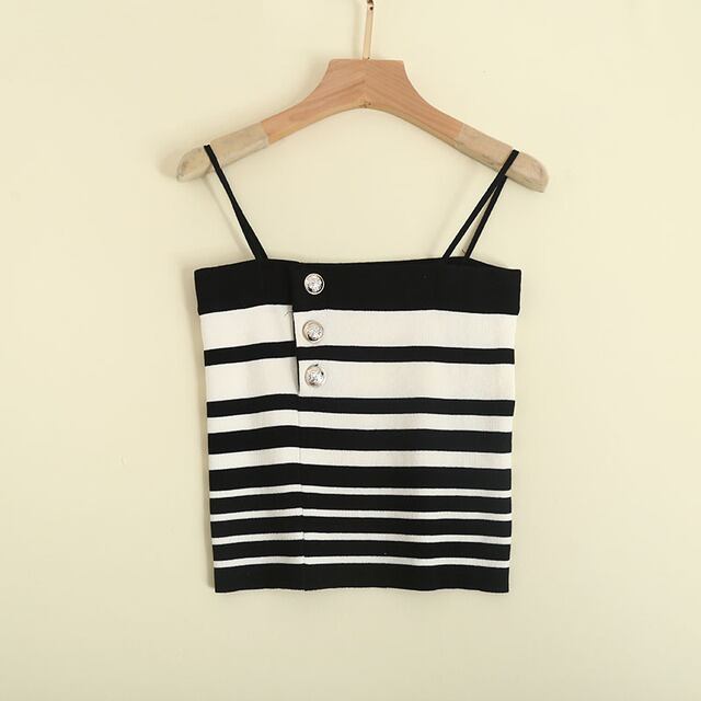 骨格ウェーブ 配色キャミソール