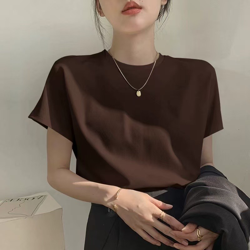 骨格ウェーブ ラウンドネックTシャツ