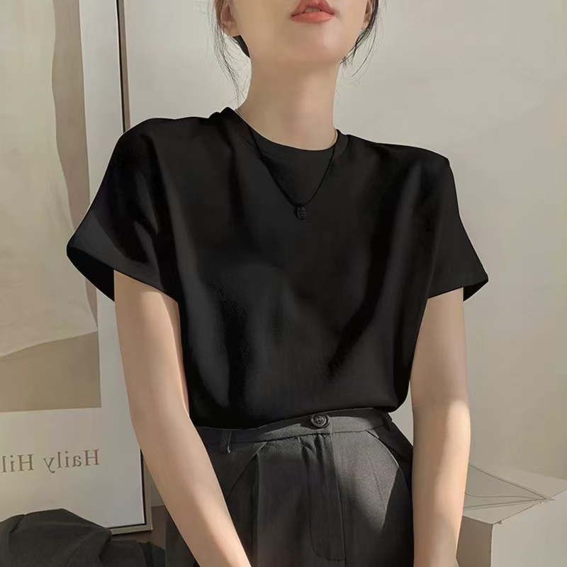 骨格ウェーブ ラウンドネックTシャツ