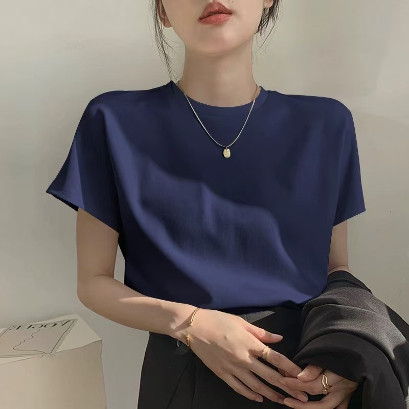 骨格ウェーブ ラウンドネックTシャツ