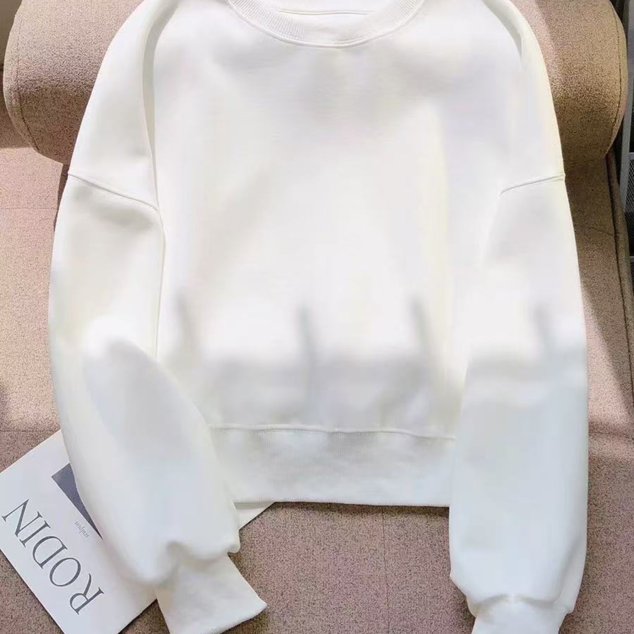 骨格ウェーブ クルーネックプルオーバー