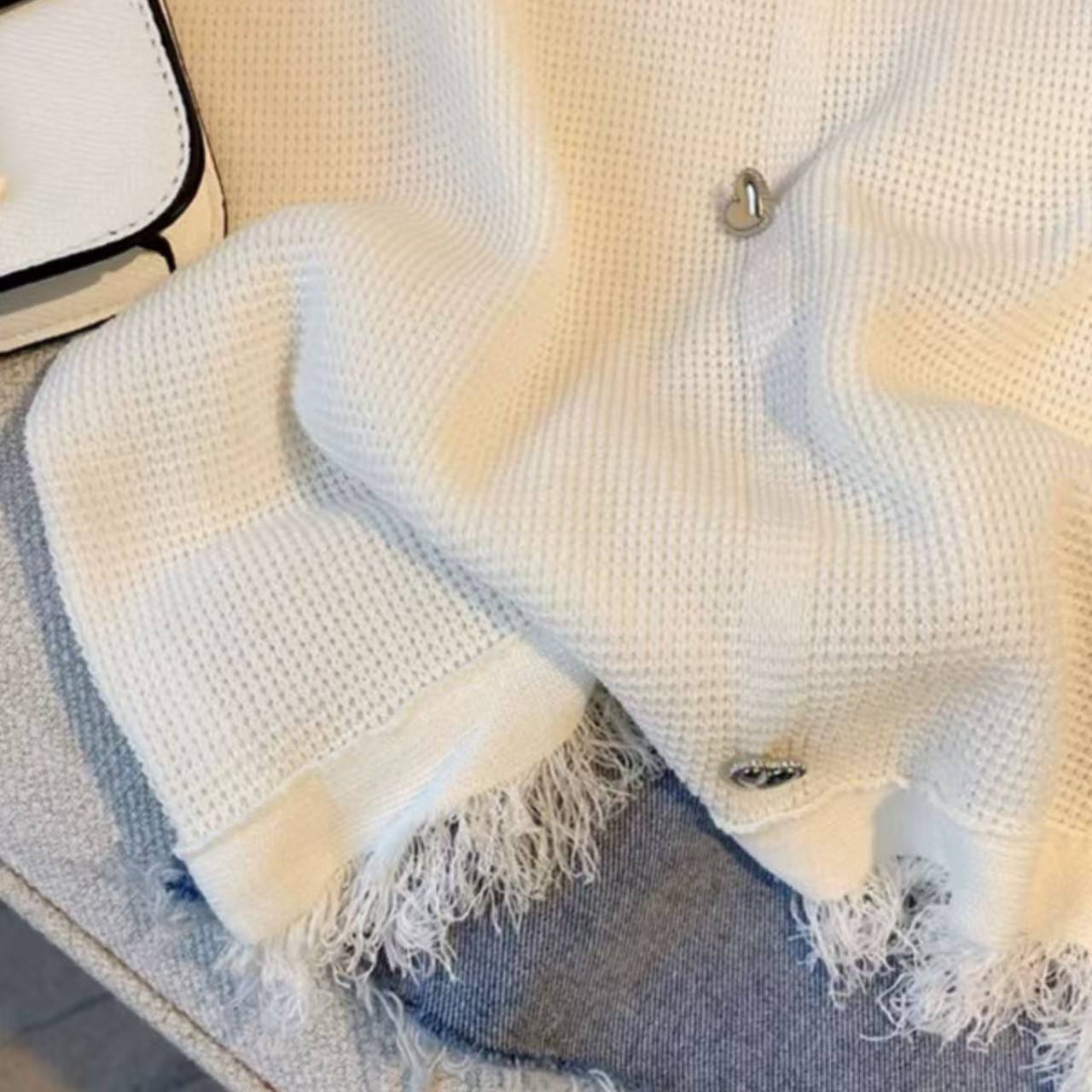 骨格ウェーブニットキャミソールベスト