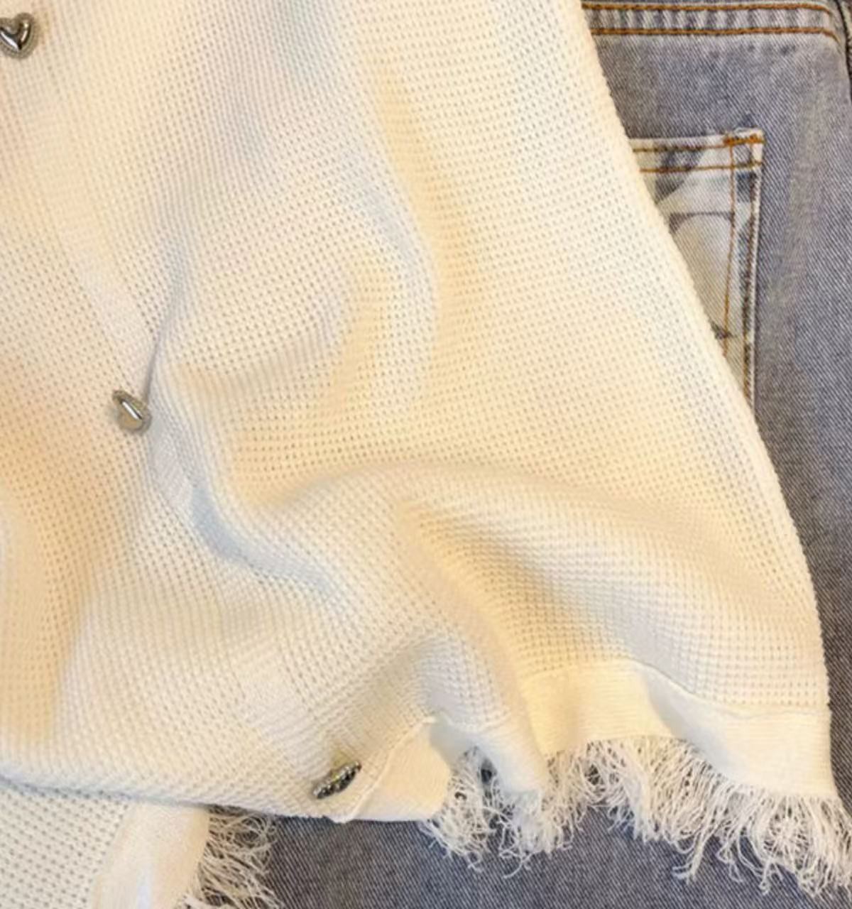 骨格ウェーブニットキャミソールベスト