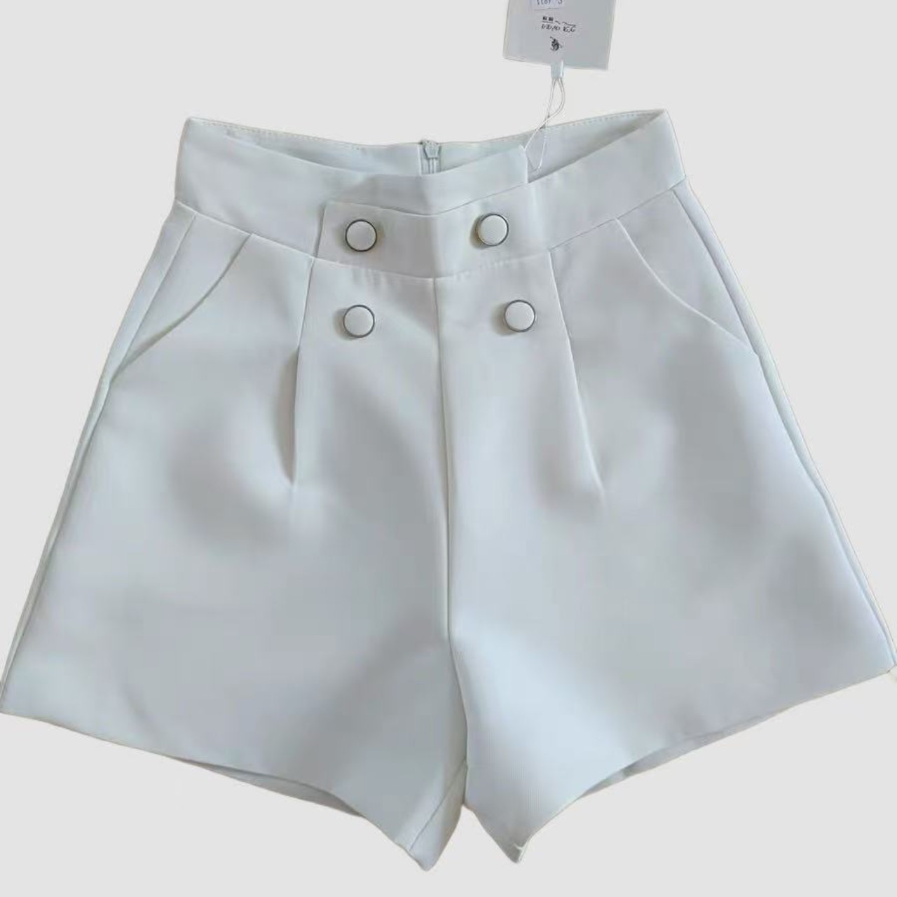 骨格ウェーブハイウエストマリンショートパンツ