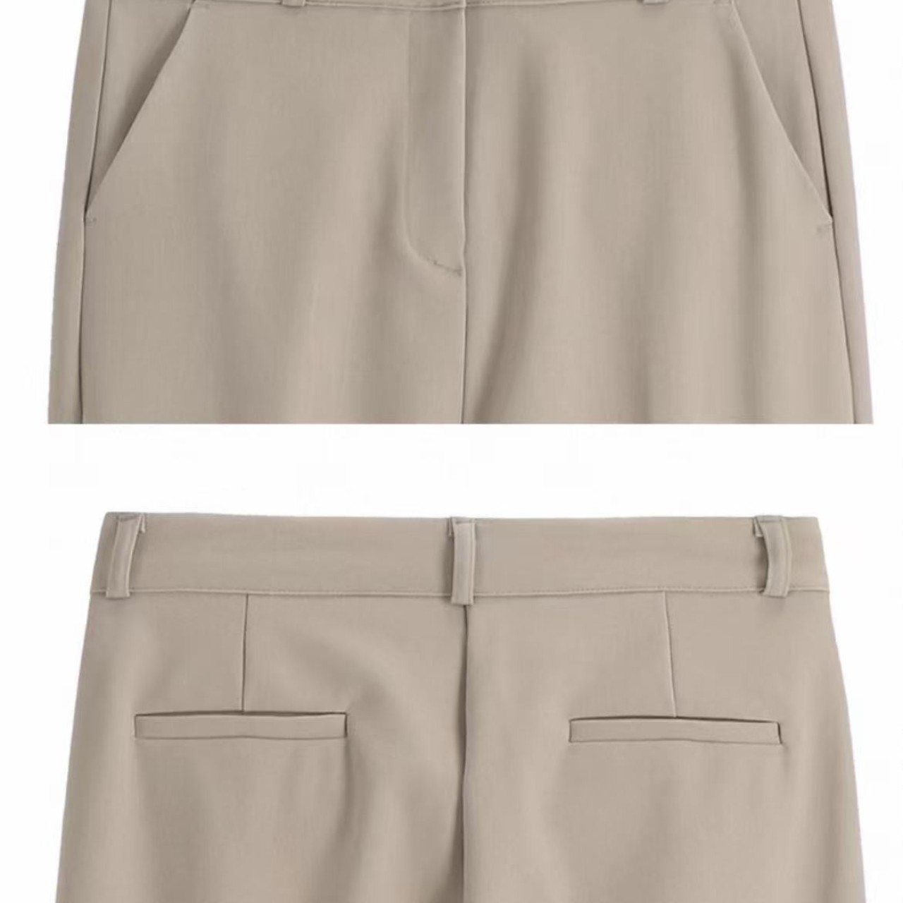 骨格ウェーブ服ハイウエストフレアパンツ