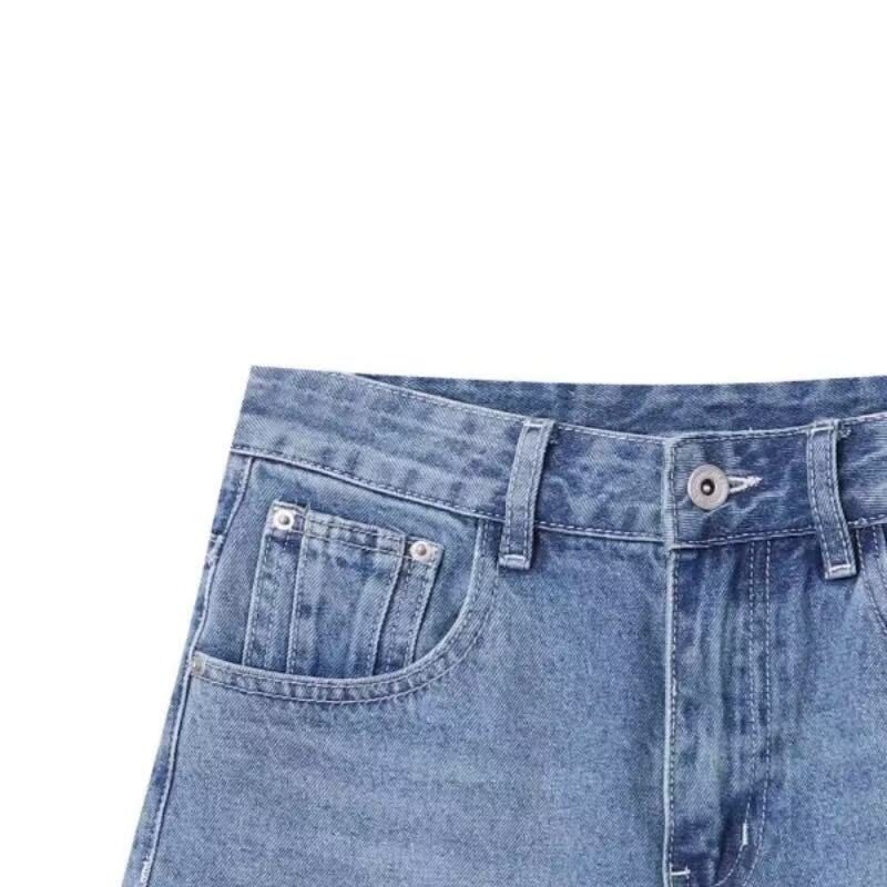 骨格ウェーブデニムショートパンツ