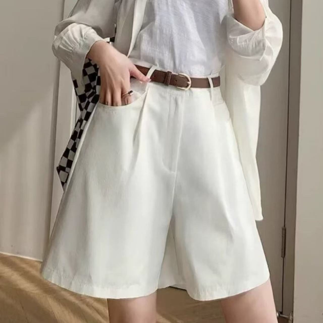 骨格ウェーブベーシックハーフパンツ