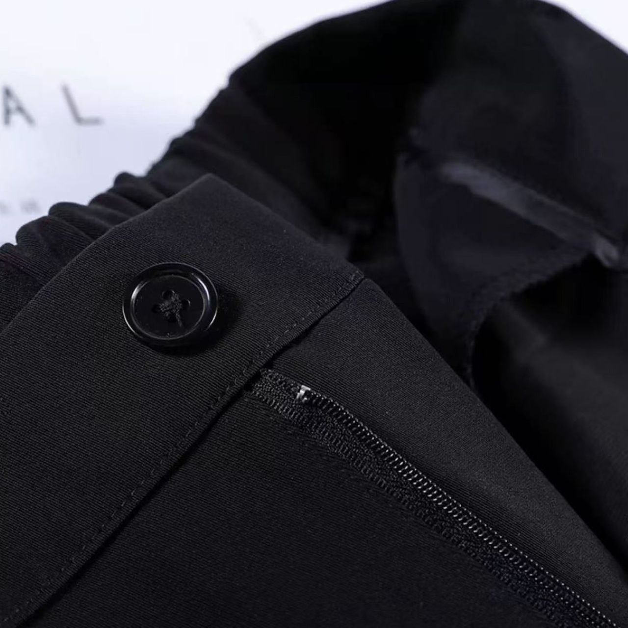 骨格ウェーブ ハイウエスト センタープレスパンツ