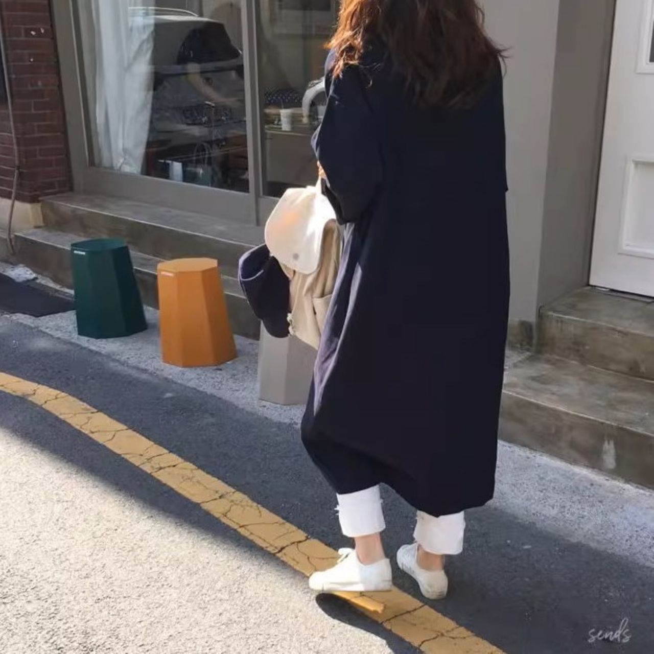 骨格ウェーブ 韓国風 シャツワンピース シンプル 無地 ウエストリボン