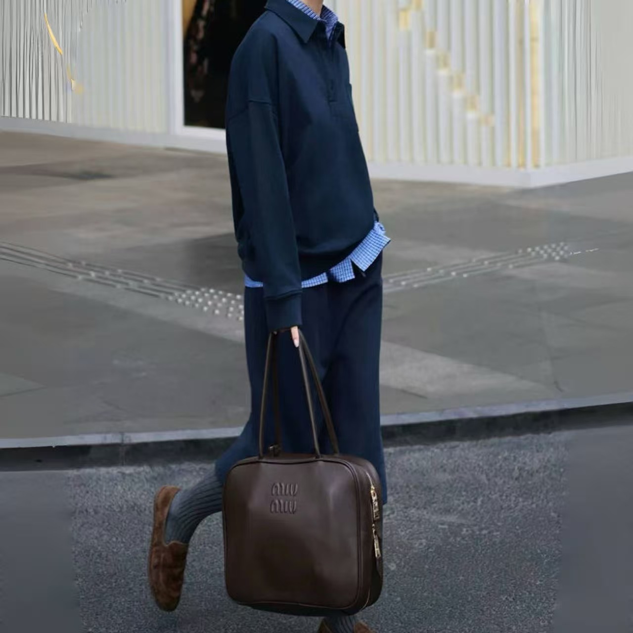 骨格ウェーブ スポーツカジュアル スウェットシャツ＆スカート セットアップ 