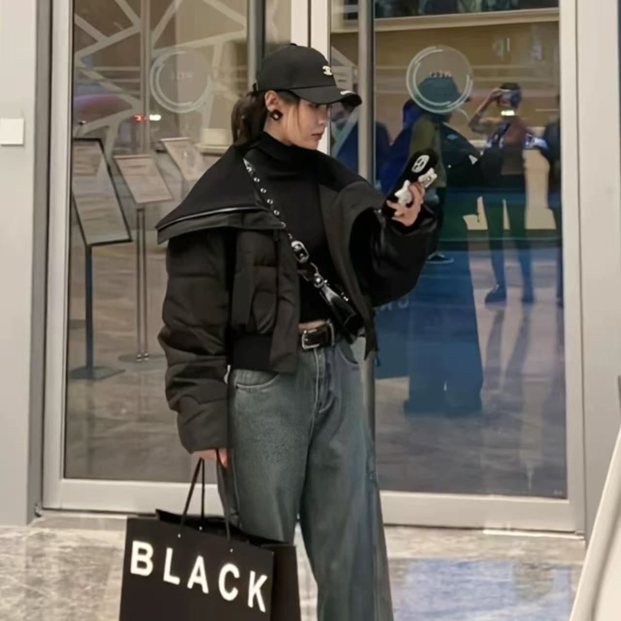 骨格ウェーブ 韓国風 ダウンコットン ショート丈 カジュアルコート 