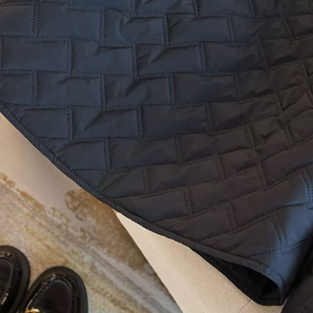 骨格ウェーブ トレンド カジュアル 中綿コート 