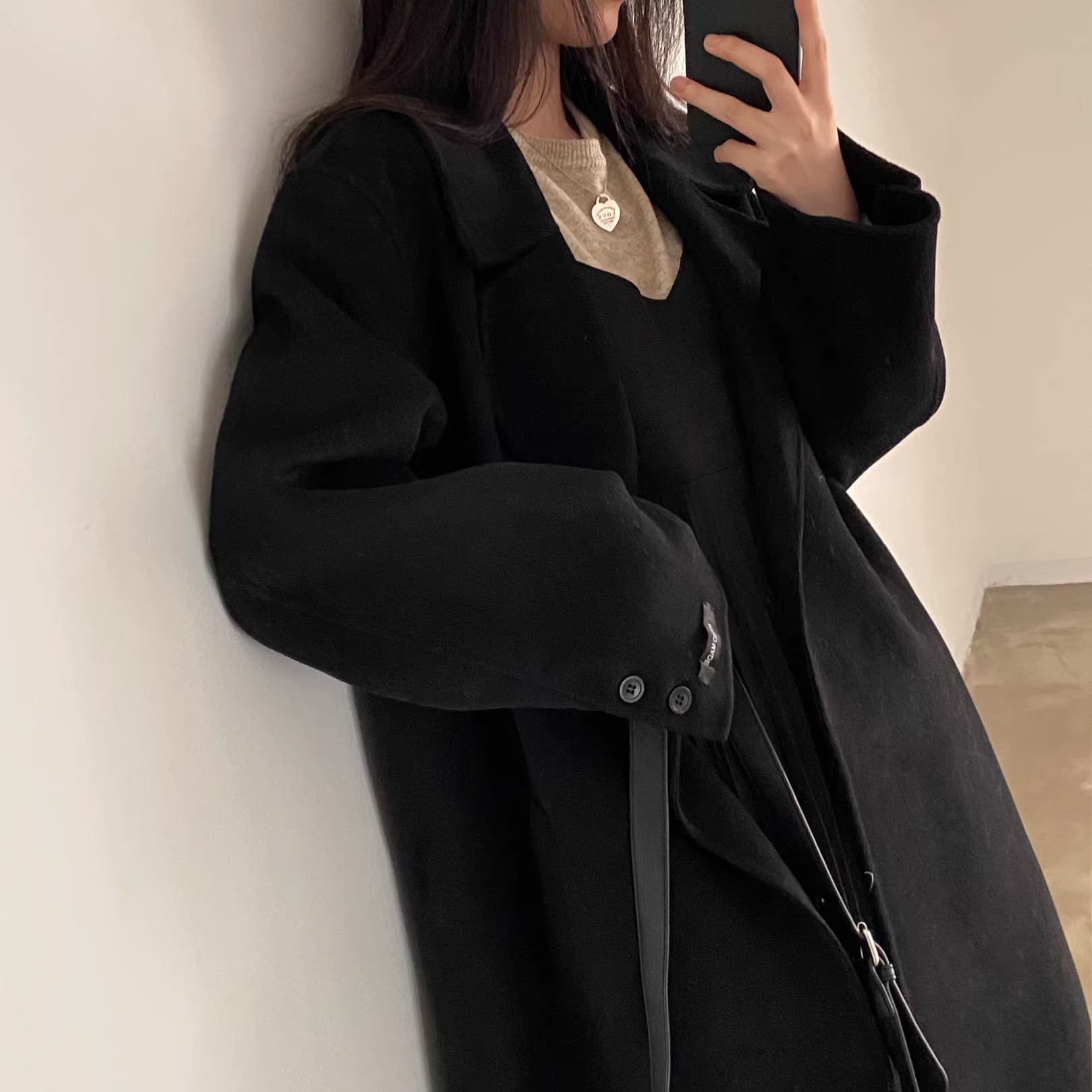 骨格ウェーブ 高見え 細プリーツキャミワンピース