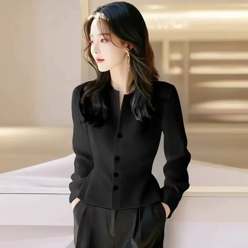 骨格ウェーブ ウエストシェイプシャツブラウス