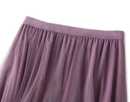 骨格ウェーブ 美シルエット ロングチュールスカート