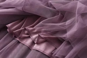 骨格ウェーブ 美シルエット ロングチュールスカート