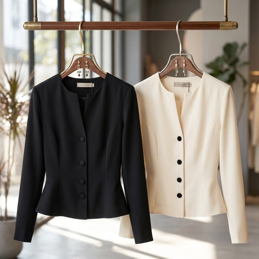 骨格ウェーブ ウエストシェイプシャツブラウス