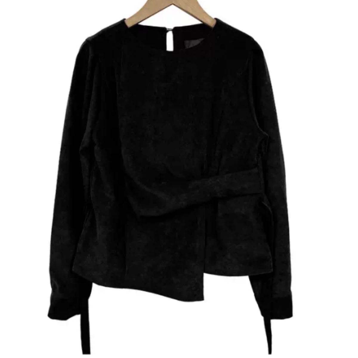 骨格ウェーブ  細見え 韓国風 ドレープブラウス